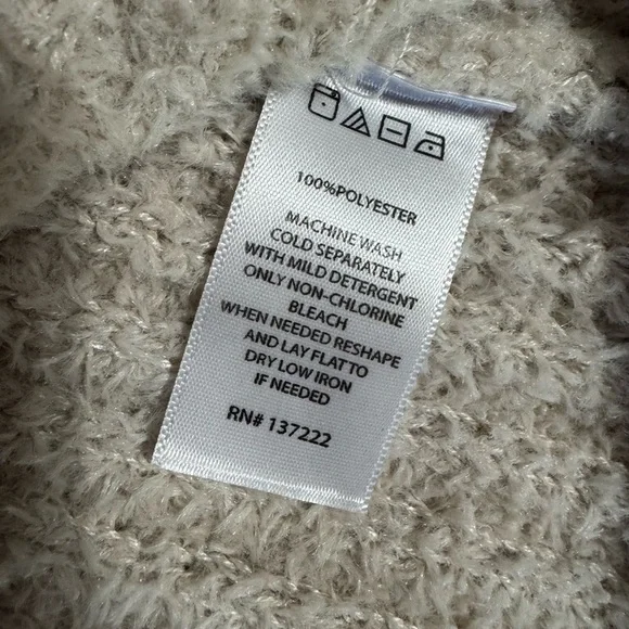 Cozy and Fuzzy Cream Sweater - Picture 3 of 3